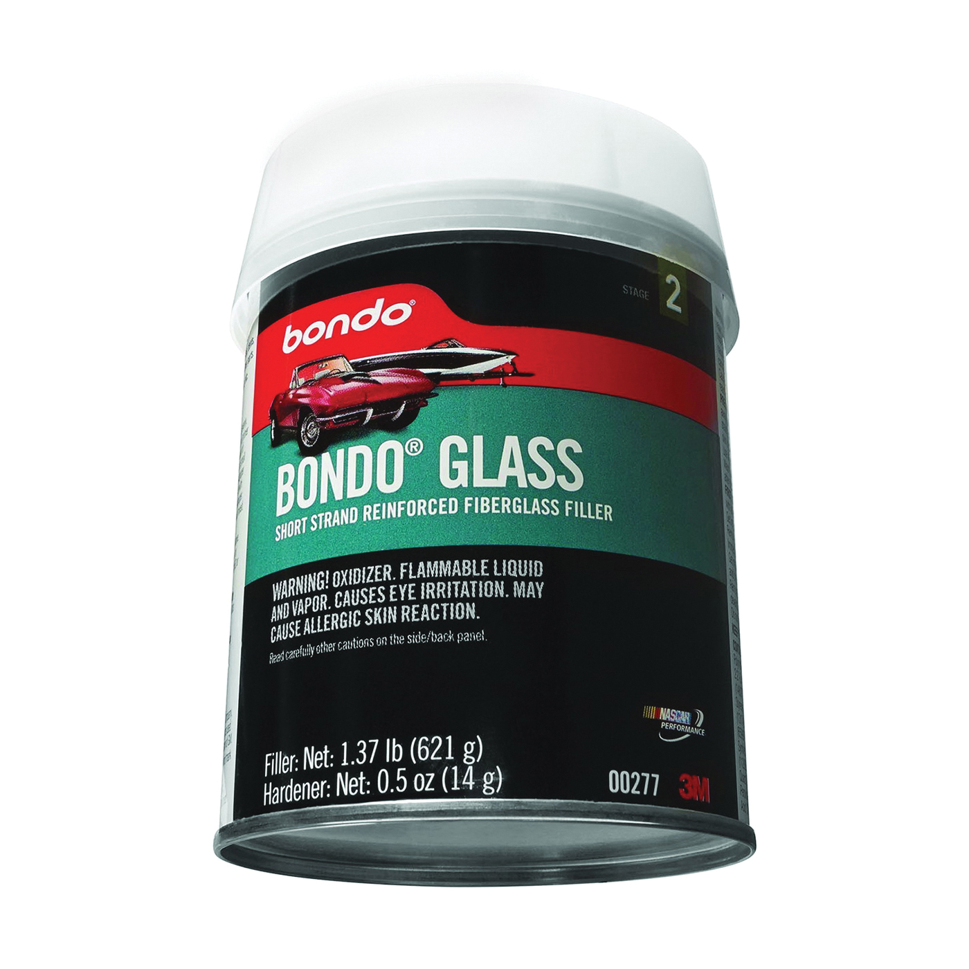 Bondo 00277 Glass Reinforced Filler, 1.37 lb Can - 2