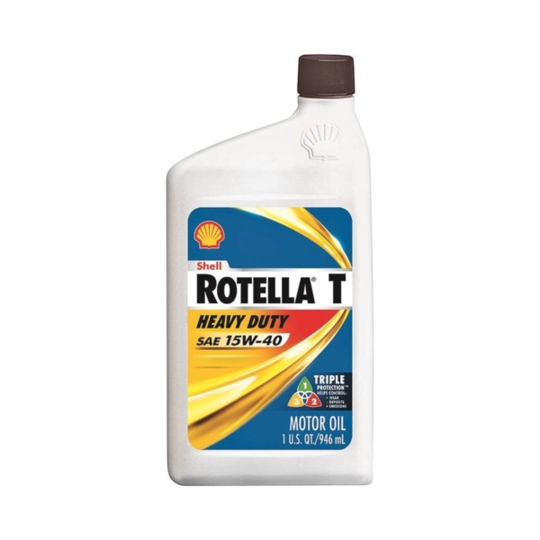 Shell Rotella T3 Energized Protection 550035022/5500199 Motor Oil Amber, 1 qt - 1