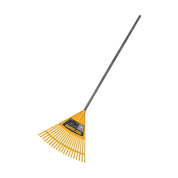 True Temper KLRO Kid's Poly Leaf Rake, 2-1/4 in L Head, 18 in W Head, 20-Tine, Poly Head, 42 in L Handle - 2