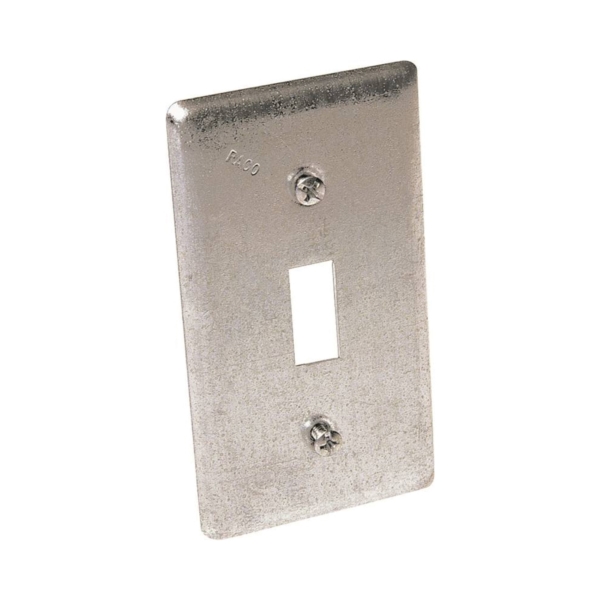 Orbit HBC-TS Handy Box Cover, 4-3/16 in L, 2-5/16 in W, 1-Gang, Steel, Gray, 25/PK, Galvanized - 2