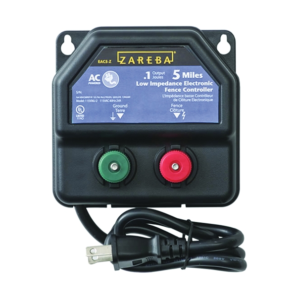 Zareba EA5M-Z Electric Fence Charger, 0.1 J Output Energy, 110/120 V - 2