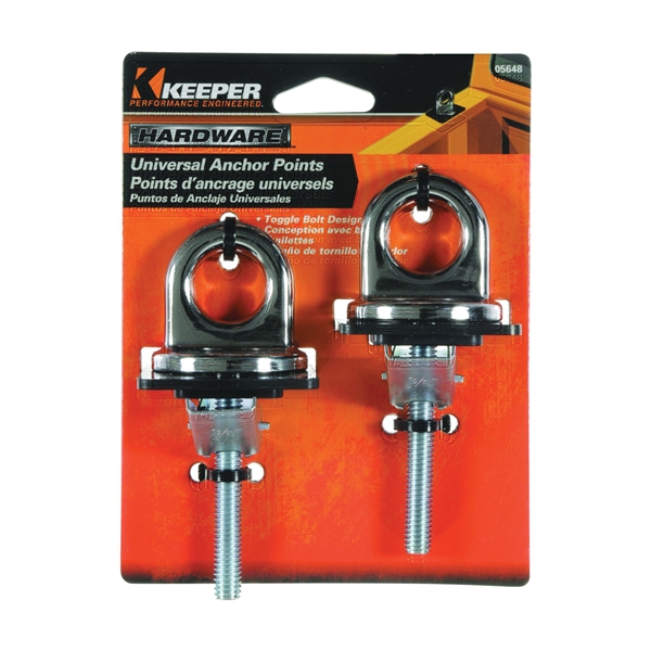 Keeper 05648 Anchor Point, Premium, Universal, Steel, Chrome - 2