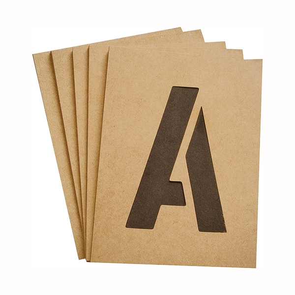 Hy-Ko ST-3 Number and Letter Stencil, Stencil, 6-Pieces, Includes: Numbers 0 thru 9, A thru Z, Symbols Period, Hyphen - 2