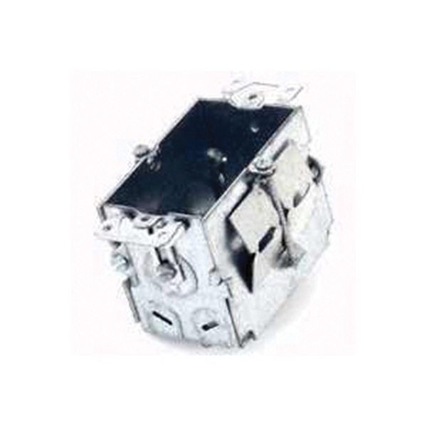 Orbit GB-1-NM-OW Gangable Switch Box, 1 -Gang, 1 -Outlet, 7 -Knockout, 1/2 in Knockout, Steel, Gray, Galvanized - 4