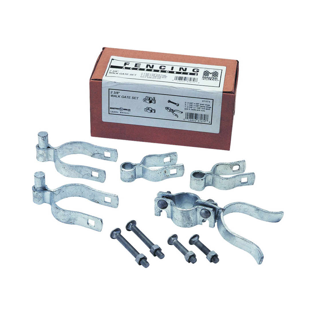 Stephens Pipe & Steel HD07110RP Gate Hardware Kit, Single-Drive, For: Chain Link Gate