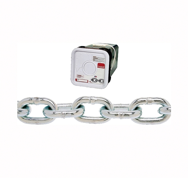 Campbell 014-3426 Proof Coil Chain, 1/4 in, 30 Grade, Steel, Zinc - 2