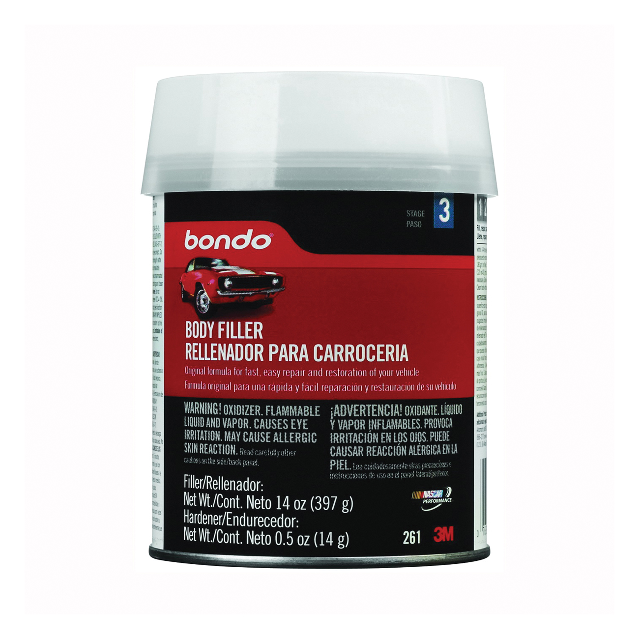 Bondo 261 Body Filler, 1 pt Can - 2