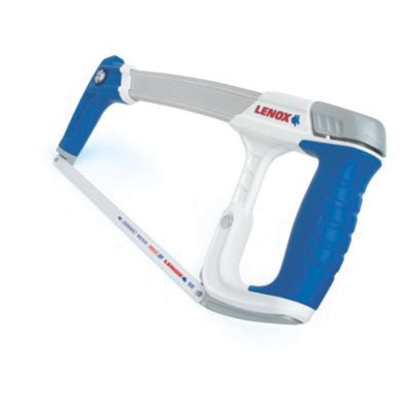 Lenox 12132HT50 Hacksaw, 12 in L Blade, 24 TPI, Bi-Metal Blade, 4-1/4 in D Throat, Aluminum Frame, Ergonomic Handle - 3