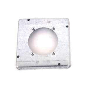 Raco 888 Exposed Work Cover, 2-5/8 in Dia, 4-11/16 in L, 4-11/16 in W, Square, Galvanized Steel, Gray - 1