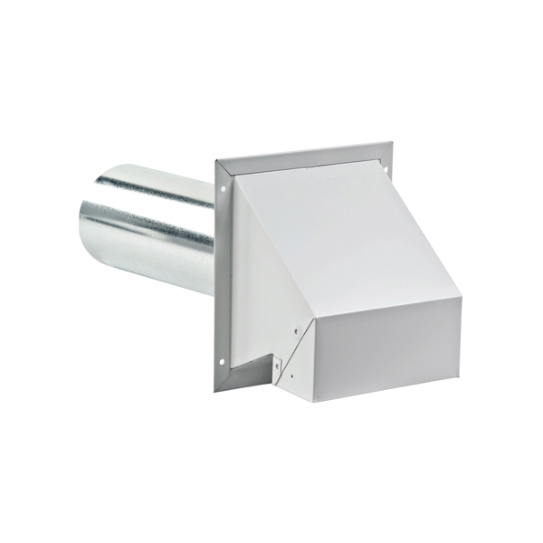 Lambro 370 Wall Exhaust Hood, 6.63 in W Hood, 4.65 in H Hood, 4 in Duct - 3