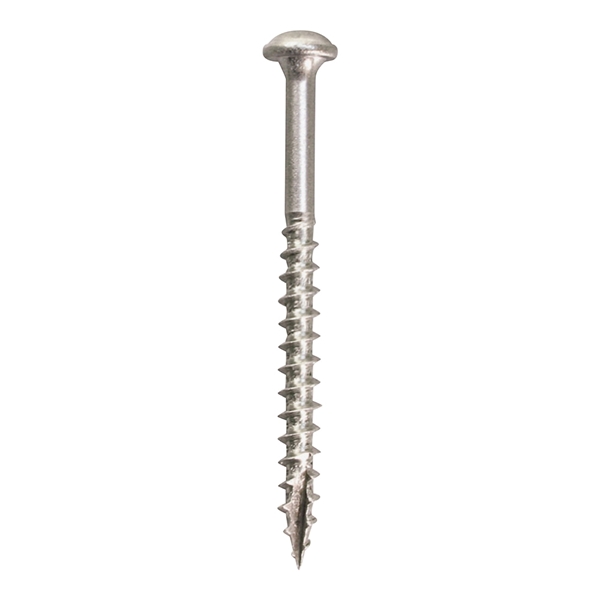 Kreg SML-C250S5-50 Pocket-Hole Screw, #8 Thread, 2-1/2 in L, Coarse Thread, Maxi-Loc Head, Square Drive, 50/PK - 2