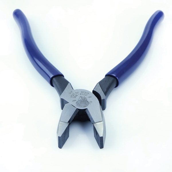 Klein Tools D213-9NE Cutting Plier, 9-3/8 in OAL, 1-3/8 in Cutting Capacity, Dark Blue Handle, 1-1/4 in W Jaw - 3