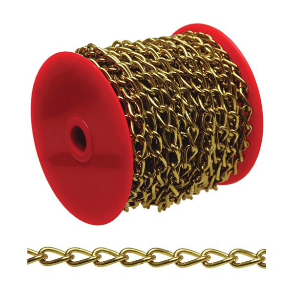 Campbell 0719027 Twist Chain, 90, 5 lb Working Load, Nickel - 2