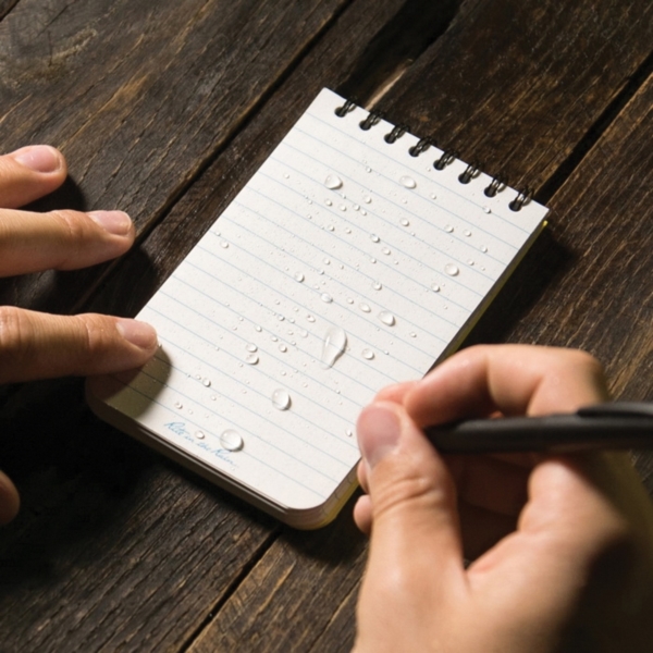 Rite in the Rain 135 Pocket Notebook, 3 x 5 in Sheet, 50-Sheet, White Sheet, Top Spiral Binding - 3