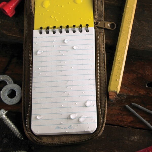 Rite in the Rain 135 Pocket Notebook, 3 x 5 in Sheet, 50-Sheet, White Sheet, Top Spiral Binding - 5
