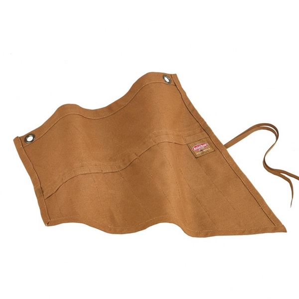 Bucket Boss Original Series 70003 Wrench Roll, 18 in W, 17-1/2 in H, 11-Pocket, Canvas, Brown - 2