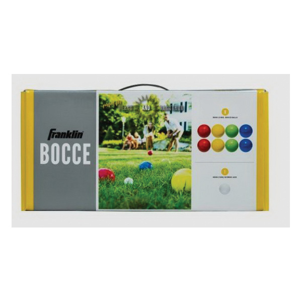 Franklin Sports 50110 Starter Bocce Set, 90 mm Dia, Polyethylene, Green/Red/Yellow - 3