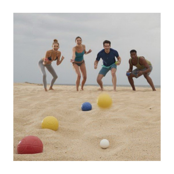 Franklin Sports 50110 Starter Bocce Set, 90 mm Dia, Polyethylene, Green/Red/Yellow - 5