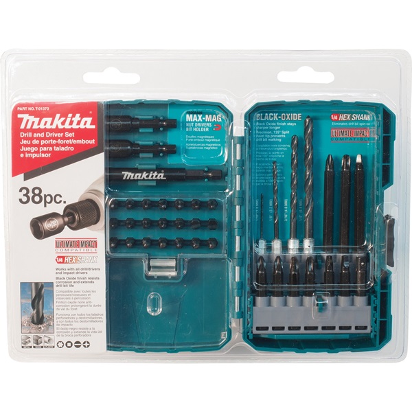 Makita T-01373 Drill/Drive Set, 38-Piece, Steel, Black Oxide - 2