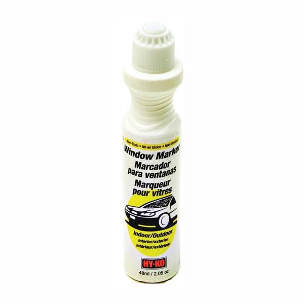 Hy-Ko 40610 Window Marker, Non-Toxic, Rain-Resistant, White - 2