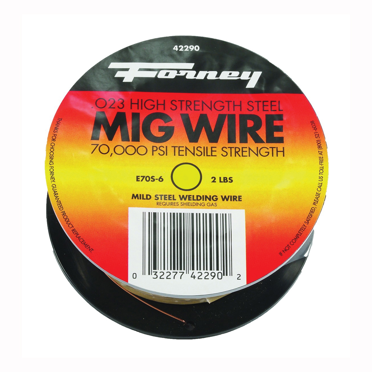 Forney 42290 MIG Welding Wire, 0.024 in Dia, Mild Steel - 3