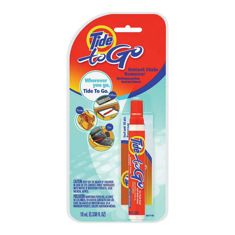 Tide To Go KIT Stain Remover Pen, 0.3 oz Carded, Clear - 1