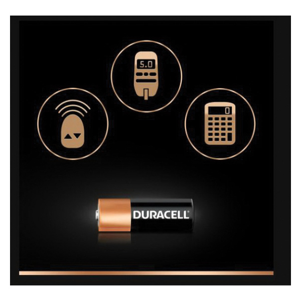 Duracell COPPERTOP Series MN21B4PK Specialty Battery, 12 V Battery, 21, 23 Battery, Alkaline Manganese Dioxide - 3