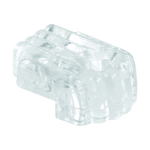 Prime-Line U9002 Mirror Clip, For: 1/8 in Thick Glass, Acrylic, Clear, 6/PK - 2