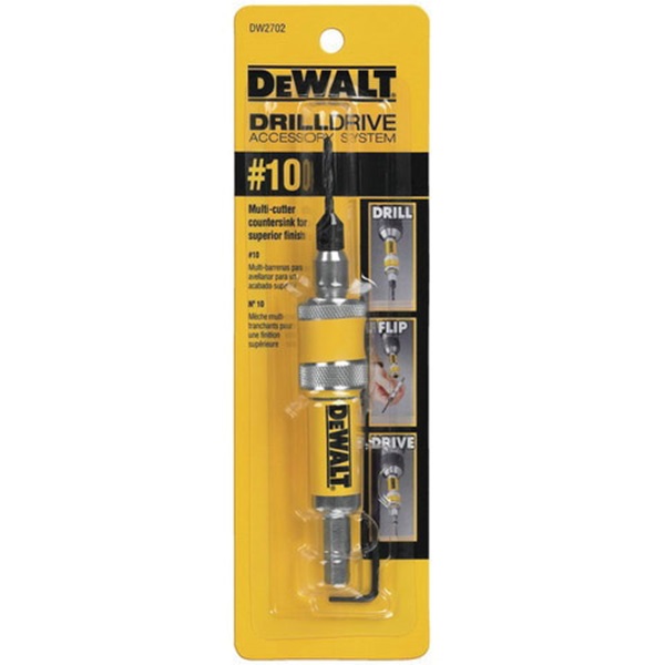 DEWALT DW2702 Drill/Drive Set, 1-Piece, Steel, Yellow, Black Oxide - 3