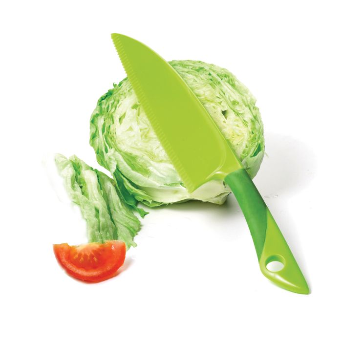 Norpro 572 Knife, Plastic Blade, Green Handle, Non-Stick Blade - 5