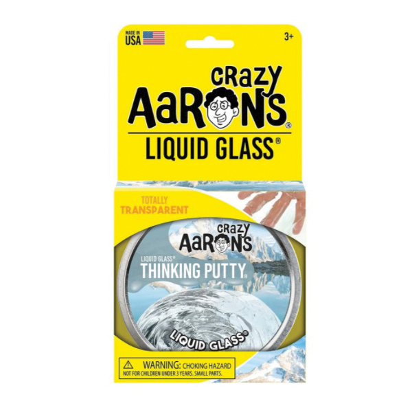 CRAZY AaRONS Thinking Putty LG020 Liquid Glass, 3.2 oz, Liquid Glass, Silicone, Clear - 2