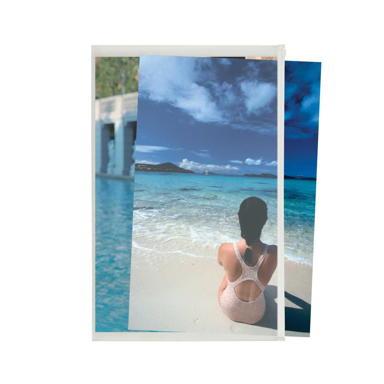 Itoya Art Profolio PolyZip AZ-9-12 Photo Envelope, Clear, Polypropylene - 2