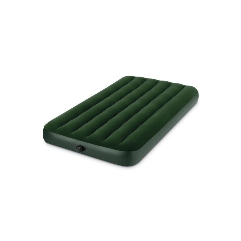 Intex 66967E Air Mattress, 75 in L, 39 in W, Twin, Green - 2