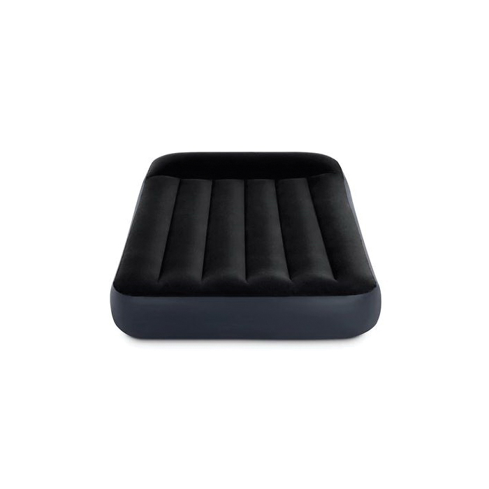 Intex Dura-Beam Series 64145EP Air Mattress, 75 in L, 39 in W, Twin, PVC, Dark Gray - 4