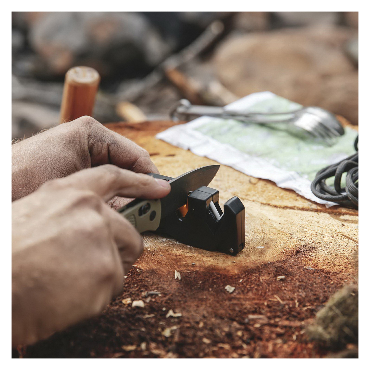 Work Sharp WSEDCPVP Knife Sharpener, 600 Grit, Fine, Ceramic/Coarse Diamond/Convex Carbide Abrasive - 3
