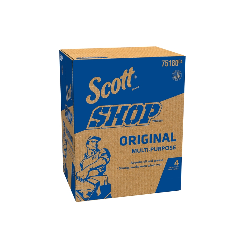 Scott 75180 Shop Towel, 11 in L, 13-1/4 in W - 2