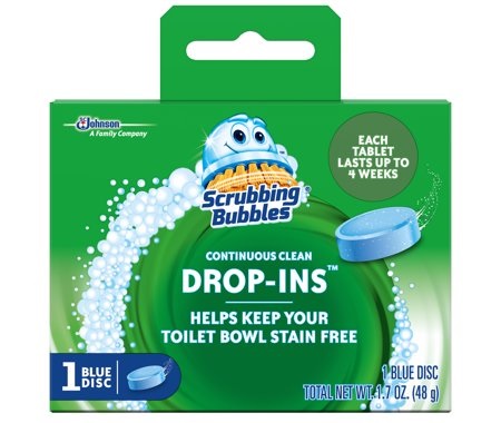 Scrubbing Bubbles 00191 Toilet Bowl Cleaner, 1.7 oz Pack, Solid, Blue - 3