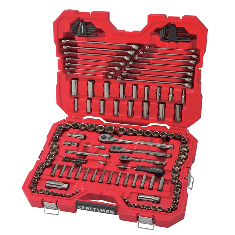 Craftsman CMMT12033 Mechanic's Tool Set, 121-Piece, Steel, Gunmetal Chrome - 2