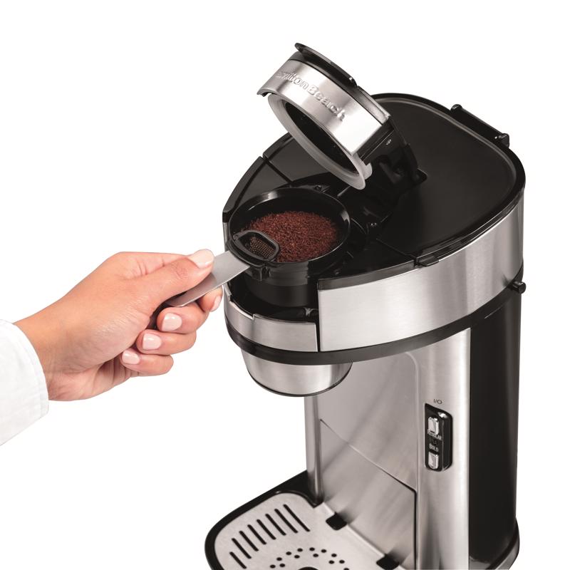 Hamilton Beach 14 oz Silver Single Serve Coffee Maker - 1