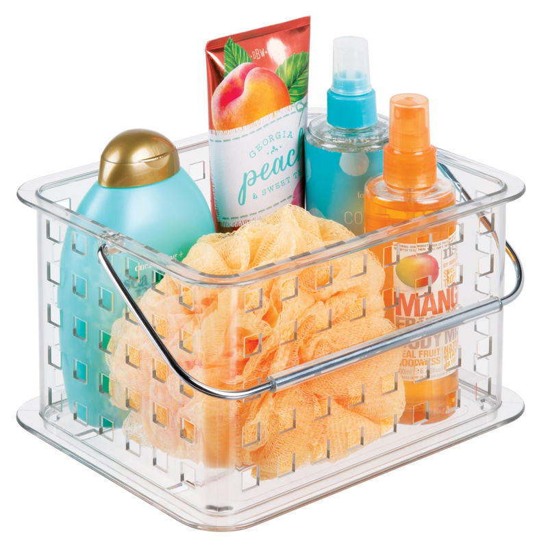 INTERDESIGN 37560 Small Clarity Basket, Plastic, Clear - 2