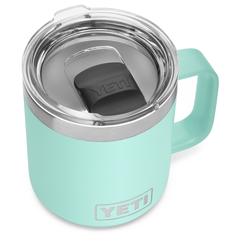 YETI Rambler 10 oz. Seafoam BPA Free Mug with MagSlider Lid - 3