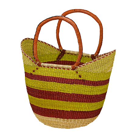The African Market G-143 Shopping Tote, 8 to 10 in W, 13 to 15 in H, Assorted - 2