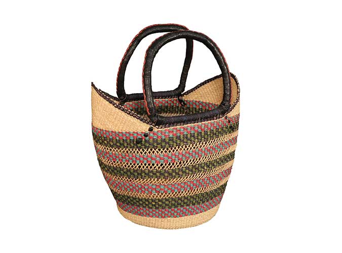 The African Market G-143 Shopping Tote, 8 to 10 in W, 13 to 15 in H, Assorted - 3