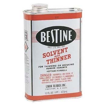 Bestine BT201 Solvent and Thinner, Liquid, Mild, Bland Petroleum, 16 oz